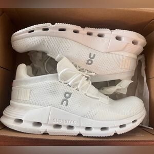 On Running Cloudnova - Undyed White/ White Sneakers Womens 6.5 - NWT